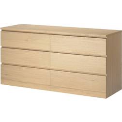 IKEA MALM White Oak Byrå 160x78cm