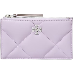 Tory Burch Kira Diamond Quilt Zip Card Case - Purple Heather