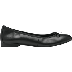 Tamaris Leather Ballerina - Black