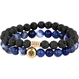 Lucléon Miro Bracelet - Gold/Agate/Lava