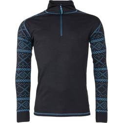 Stormberg Halsafjell Half Zip Sweater - Jet Black/Blue Fusion