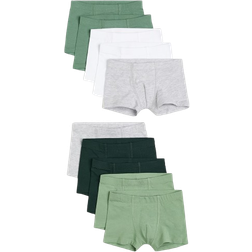 H&M Gutt Grønn 10-pack trunks 98/104 (2-4Y)
