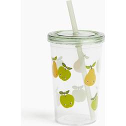 H&M Patterned plastic Green Mug