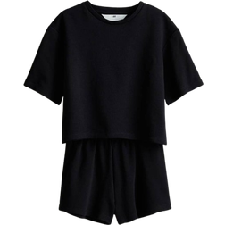 H&M Sweatshirt Set 2-piece - Black (1230356002)