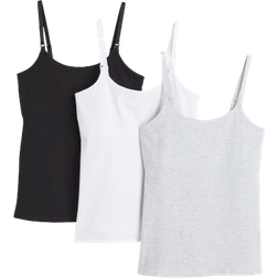 H&M MAMA 3 pcs Imetystoppeja Harmaa XXL