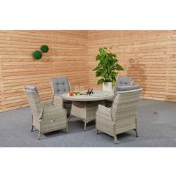 Malay Deluxe Cambridge Patio Dining Set, 1 Table incl. 4 Chairs