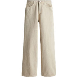 H&M Wide Ultra High Jeans - Dusty Beige