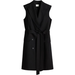 H&M Linen Blend Blazer Dress - Black