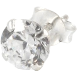 Lucléon Round Earring - Silver/Transparent