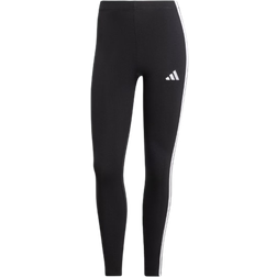 adidas Sportswear Essentials 3 Stripes Cotton Leggings - Black/White