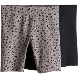 H&M Girls Brown 2-pack cycling shorts 1½-2Y