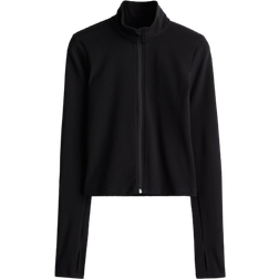 H&M Zip Through Sports Jacket with SoftMove - Black
