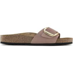 Birkenstock Madrid Big Buckle Nubuck Leather - Old Rose