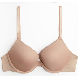 H&M Dame Beige 2-pak pushup-bh'er micro