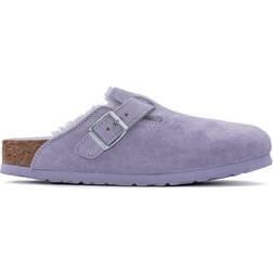 Birkenstock Boston Shearling Suede Leather Shearling - Purple Fog