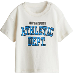 H&M Printed Cotton T-shirt - White (1268566008)
