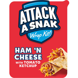 Attack A Snak Ham 'n Cheese Wrap Kit with Tomato Ketchup 86g 1pack
