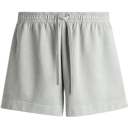H&M Washed Cotton Sweatshorts - Light Sage Green