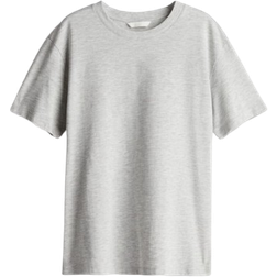 H&M Cotton T-shirt - Light Grey Marl