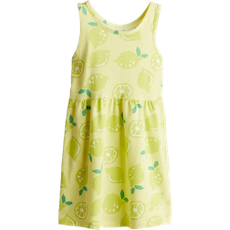 H&M Patterned Cotton Dress - Yellow/Lemons (1157735110)