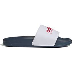 adidas Adilette Shower - Cloud White/Better Scarlet/Team Navy Blue 2