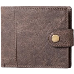 Lakeland Leather Hutton Leather Bi Fold Wallet - Chocolate Brown
