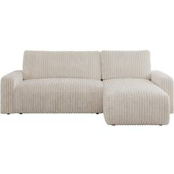 MKS Ecksofa Argos Beige Cord Sofa 132cm 3-Sitzer