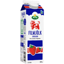 Arlo Filmjölk Jordgubb 2.7% 100cl 1pack