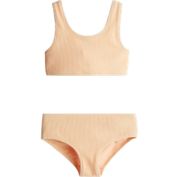 H&M Textured Swimsuit 2-piece - Peach Pink (1276355002)
