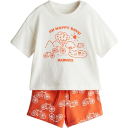 H&M Baby 2-Piece Cotton Set - White