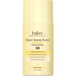Babo Botanicals Daily Sheer Mineral Sunscreen Fluid SPF50 50ml