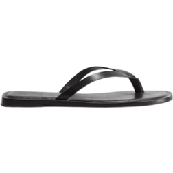 H&M Leather Flip-Flops - Black