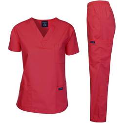 Dagacci Medical Uniform Set - Red