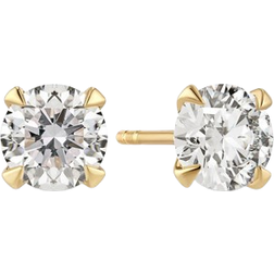 Sif Jakobs Venice Solitaire Earrings - Gold/Diamonds
