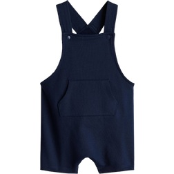 H&M Sweatshirt Dungaree Shorts - Navy Blue (1227654005)