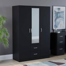Vida Designs Riano Black Wardrobe 115.4x170cm