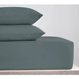 Dunelm Pure Cotton Bed Sheet Grey (200x180cm)