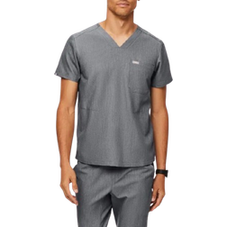 FIGS Chisec Three-Pocket Scrub Top - Graphite