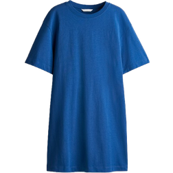 H&M Waisted T-shirt Dress - Blue