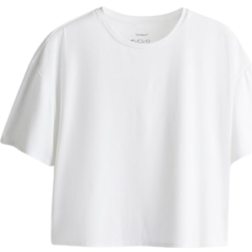 H&M Boxy Style Sports Top with DryMove - White
