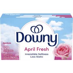 Downy Fabric Softener Dryer Sheets, April Fresh Scent, 120 Count
