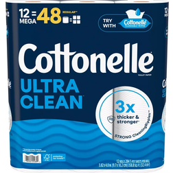 Cottonelle Ultra Clean Strong Toilet Paper Mega