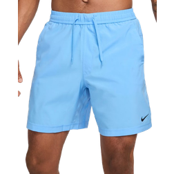 Nike Form Men's Dri Fit 7" Unlined Versatile Shorts - University Blue/Black