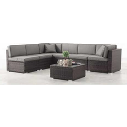 Furniturebox Orlando Grey Modular Sofa