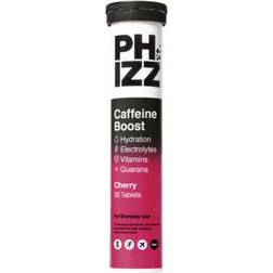 Phizz Cherry + Caffeine Boost 3-in-1 Hydration, Electrolytes Effervescent 20 pcs