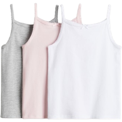 H&M Flicka Vit 3-pack trikålinne