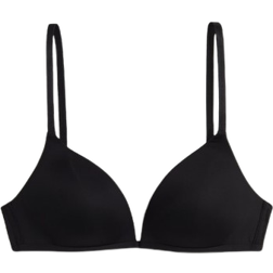 H&M Padded Bra in Micro Without Underwire - Black