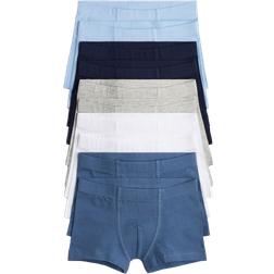 H&M Dreng Blå 10-pak boxershorts 134/140 8-10Y