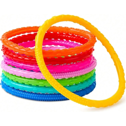 Shein 4pcs Random Color Swimming Pool Diving Toys, 5.9in Diameter PVC Soft Material Diving Rings