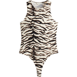H&M Thong Body - Cream/Zebra Print